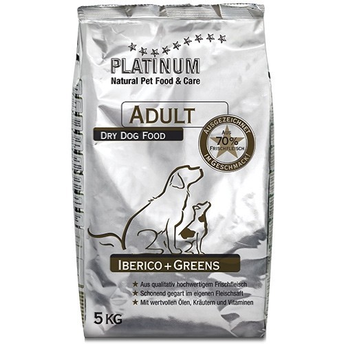 Hrana uscata pentru caini, Platinum, Adult Iberico Greens, 10 Kg