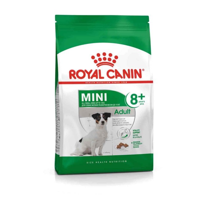 Hrana uscata pentru caini, Royal Canin, Mini Adult +8, 8 Kg