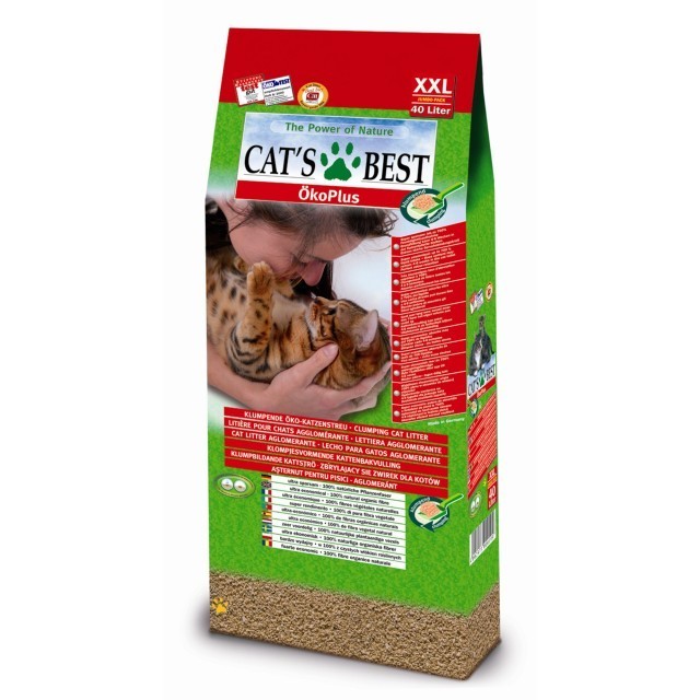 Nisip pentru pisici, Cat's Best Oko Plus 40L