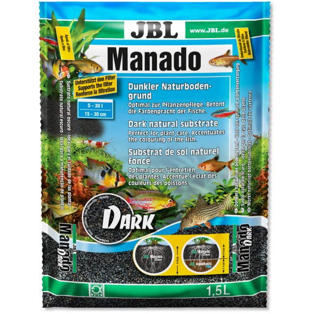 Substrat pentru acvariu, JBL Manado DARK 5 l