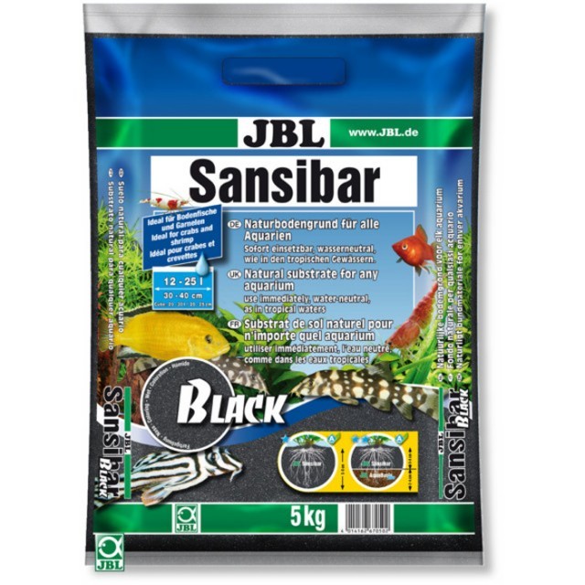 Substrat pentru acvariu, JBL, Sansibar Black 5 kg