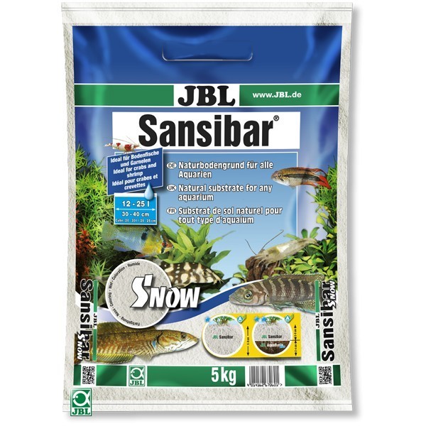 Substrat pentru acvariu, JBL Sansibar Snow 5kg
