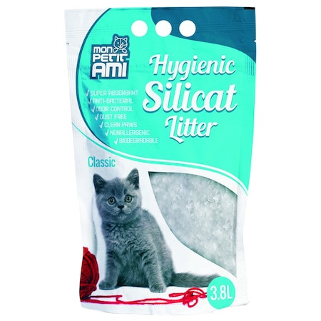 Asternut igienic pentru pisici, Mon Petit Ami Silicat Classic, 3.8 l