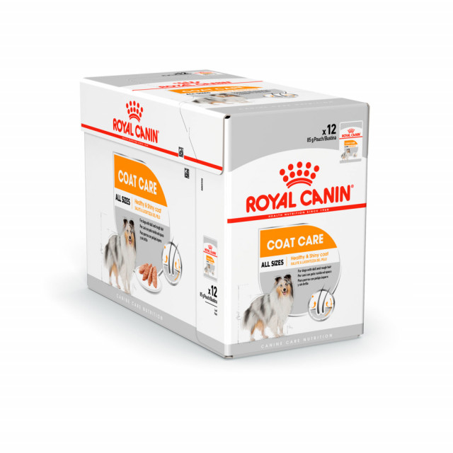Hrana umeda pentru caini, Royal Canin, Coat Care, 12x85G