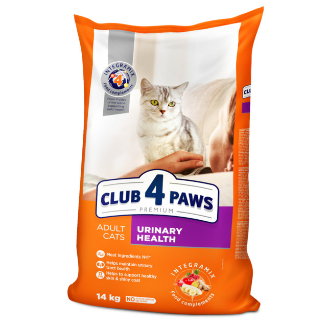 Hrana uscata pentru pisici, Club 4 Paws Adult Urinary, 14 Kg
