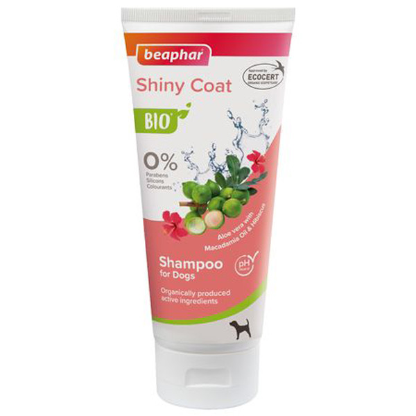 Sampon pentru pisica, Beaphar BIO Shiny Coat Shampoo for Dogs, 200 ML