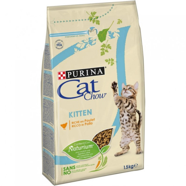 Hrana uscata pentru pisici, Purina Cat Chow, Kitten, 1,5 KG