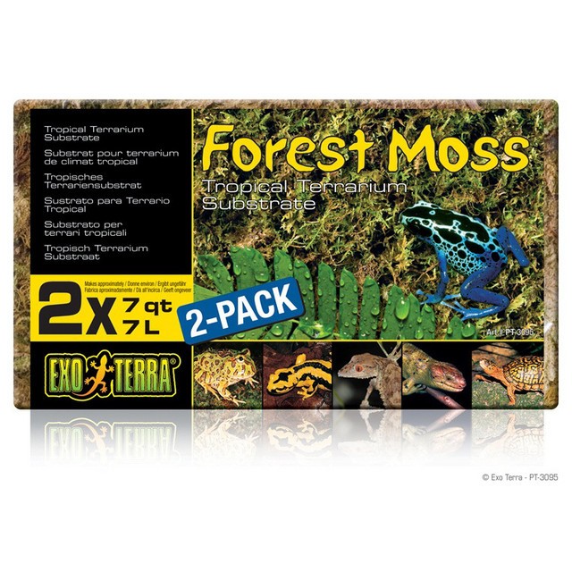 Asternut reptile, Exo Terra, Forest Moss PT3095, 2x7L