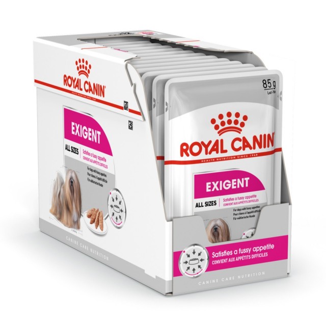 Hrana umeda pentru caini, Royal Canin, Mini Exigent, 12 x 85g