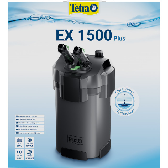 Filtru extern pentru acvariu, Tetra EX 1500 plus