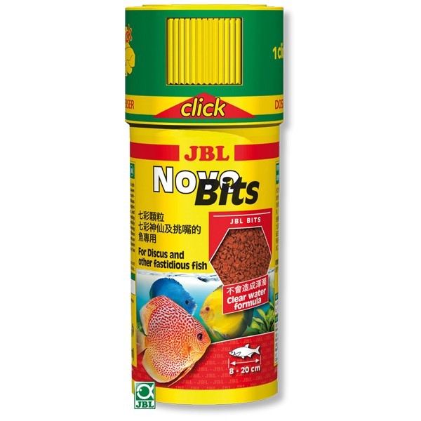 Hrana pentru pesti, JBL NovoBits, Click 250 ml RO