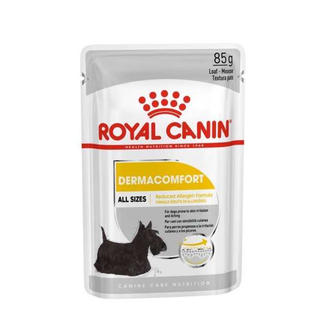 Hrana umeda pentru caini, Royal Canin, Dermaconfort Pouch, 85g