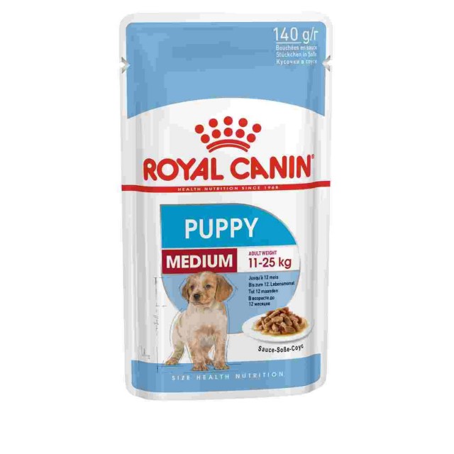 Hrana umeda pentru caini, Royal Canin, Medium Puppy, 140 G