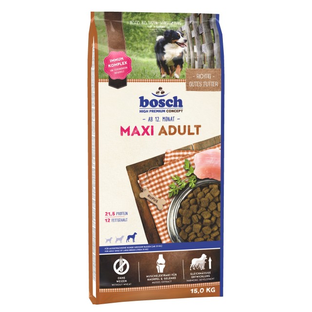 Hrana uscata pentru caini, Bosch, Maxi Adult, 15 Kg