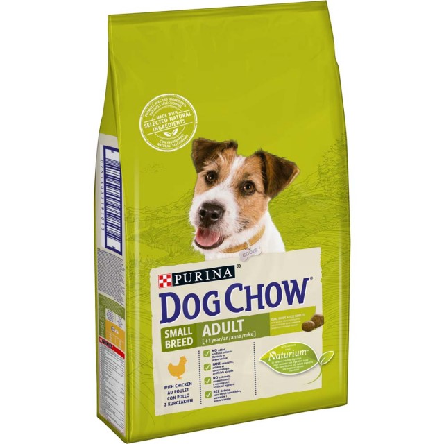 Hrana uscata pentru caini, Dog Chow, Talie Mica Adult, Pui, 7,5 Kg