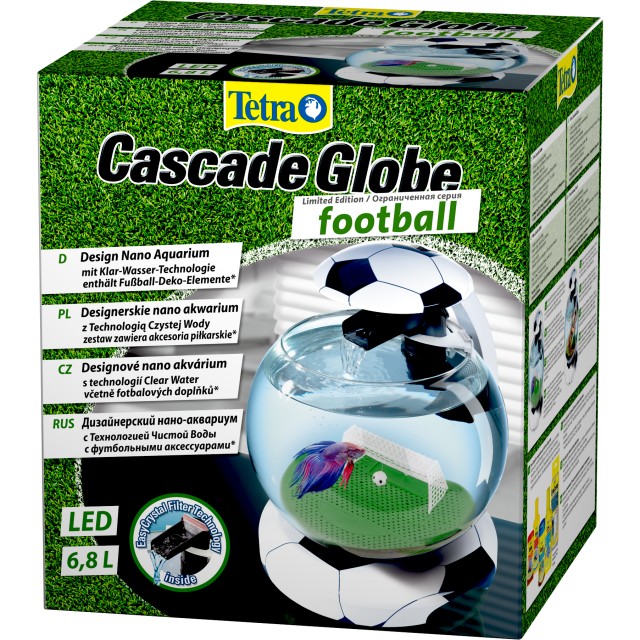 Acvariu bol, Tetra, Cascade Globe Football, 6.8 litri, alb