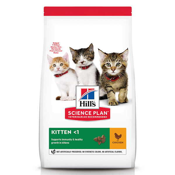 Hrana uscata pentru pisici, Hill's SP Feline Kitten Chicken, 7 kg
