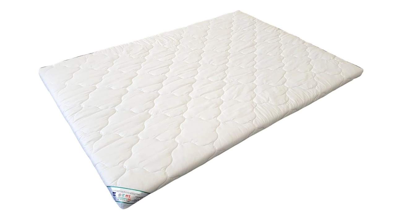 Topper cu memorie, husa bumbac, detasabila, spalare la 90°C, HypoallergenicMed, 90×200 cm