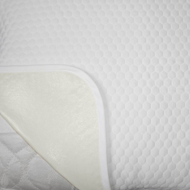 Protectie Perna Royal Home, Soft Touch, Model Fagure, Impermeabila, Tricot Matlasat, 70 x 70 cm, Alb