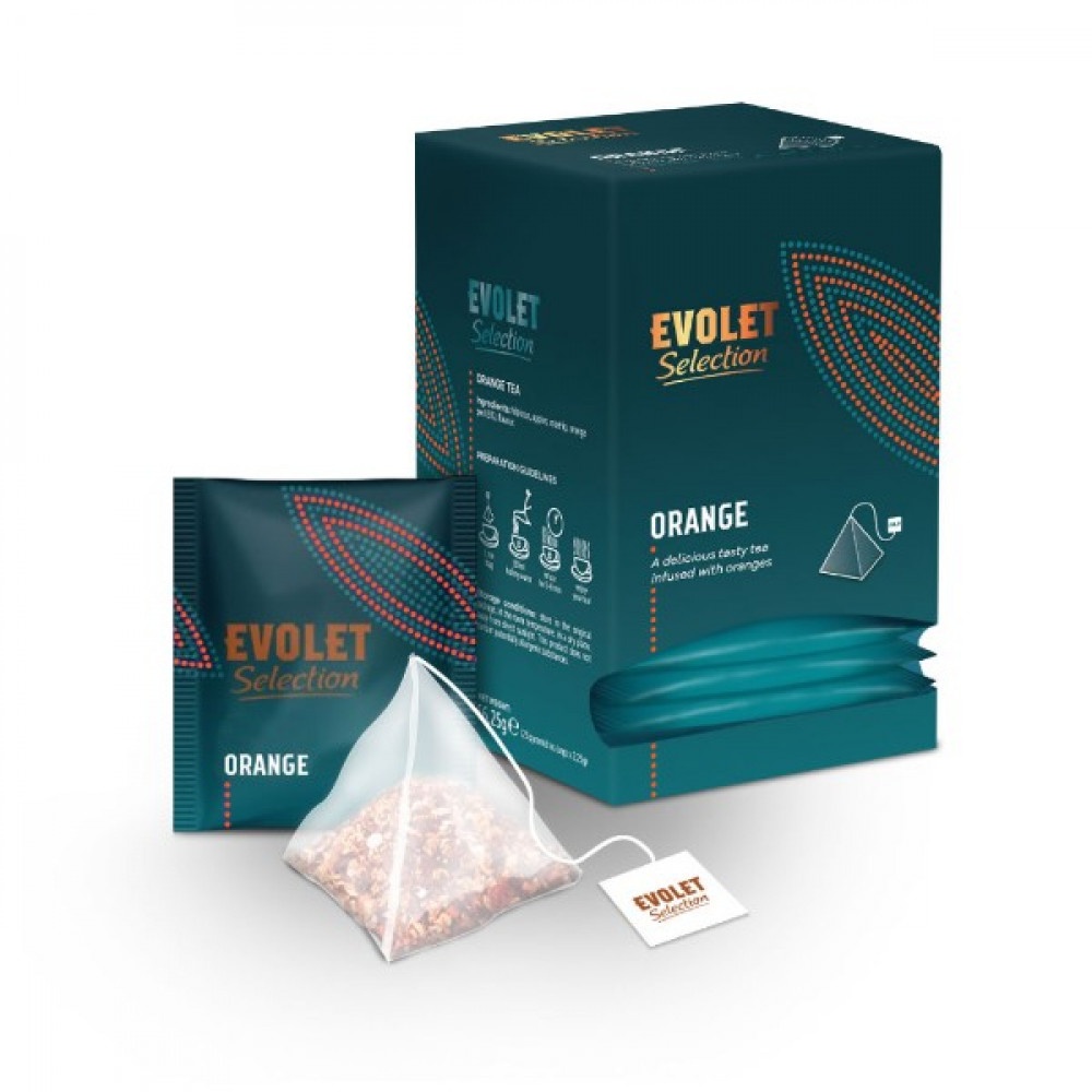 Set 25pl Ceai mic dejun Orange, H Hotel Supplier Evolet Selection 25pl(piramida)x2.25g