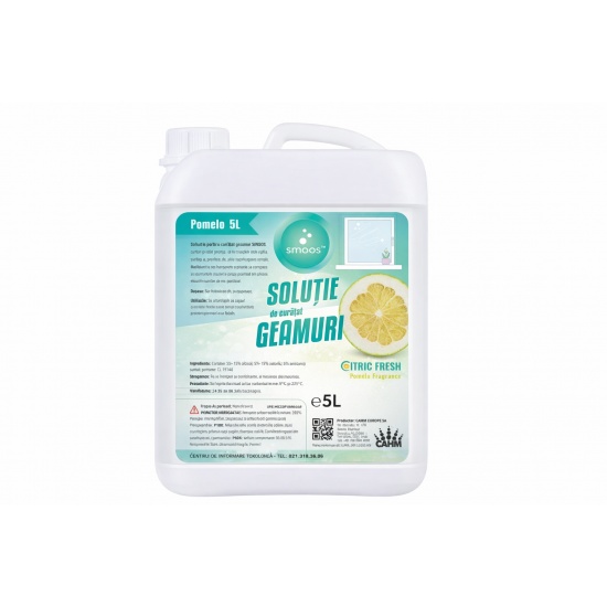 Solutie de curatat geamuri 5L, SMOOS Pomelo