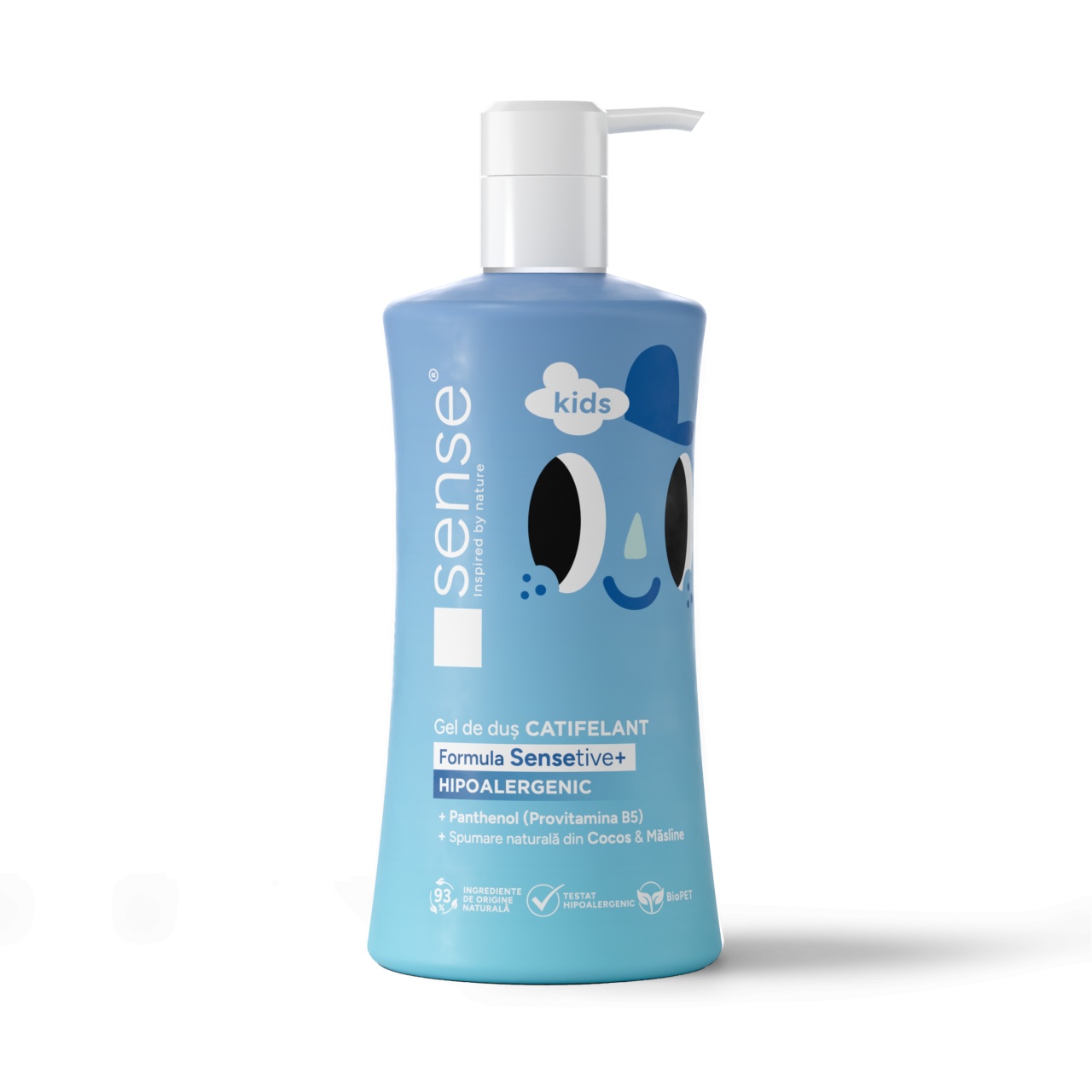 Gel de Dus Sensetiv+, Albastru, Copii, Hipoalergenic, 330ml – SENSE KIDS