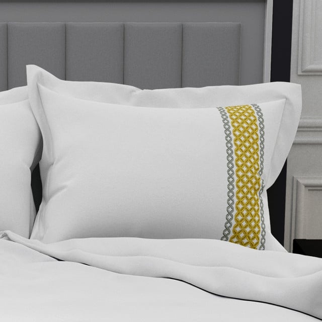 Lenjerie Saten - 155gr/mp - Matrimoniala - Broderie Hexa