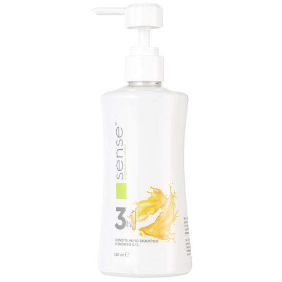 Sense 3 In 1 Sampon, Balsam Si Gel De Dus 330Ml