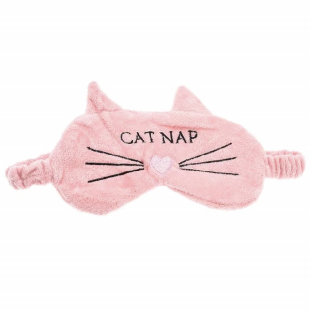Masca pentru dormit sau calatorie, model kitty cat, 18 cm