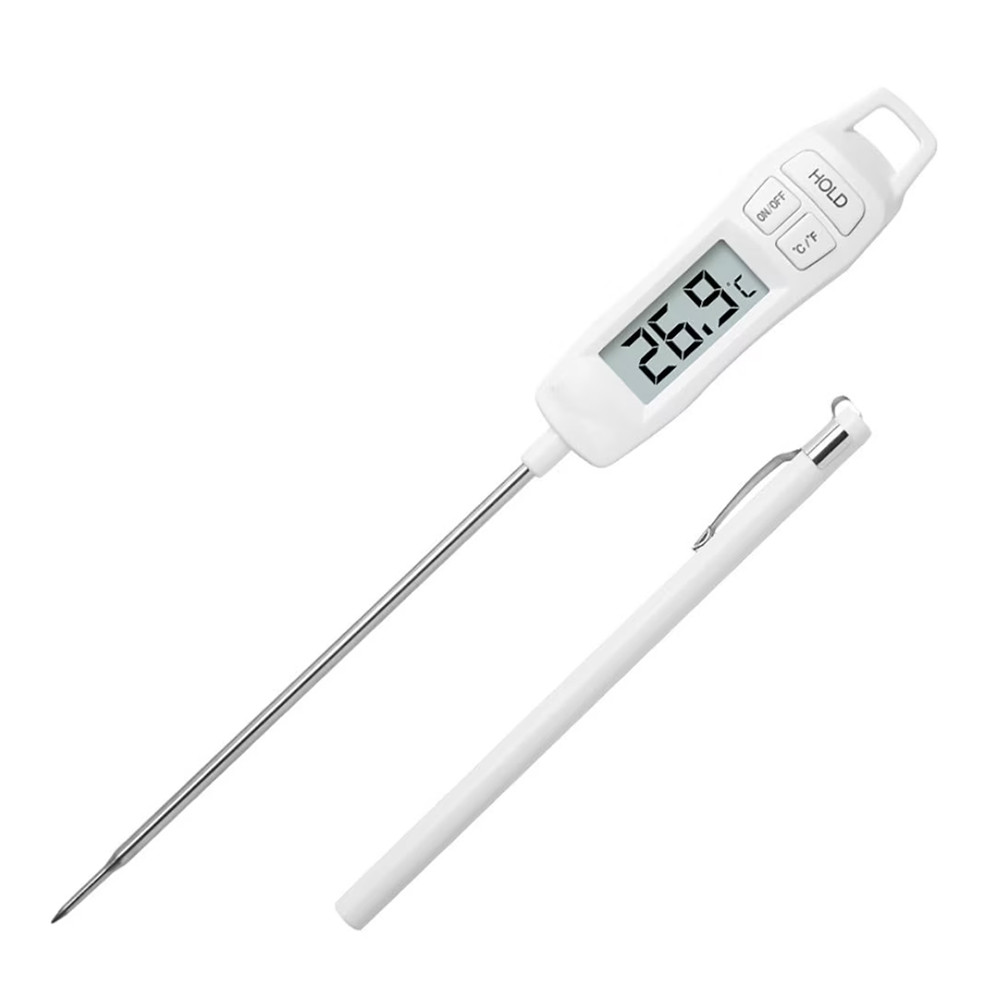 Termometru digital cu sonda pentru bucatarie, lichide, alimente, lactate, prajituri, ceara etc. -50° c - +300° c, pufo