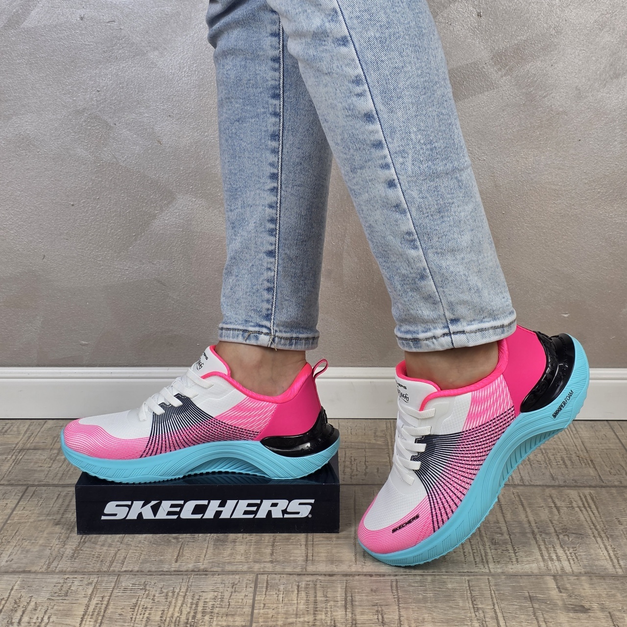 Manos Shoes Pantofi dama sport Skechers Sneakers Snoop Dogg: Snoop Ace - Cyber Walker 186025 WLBP