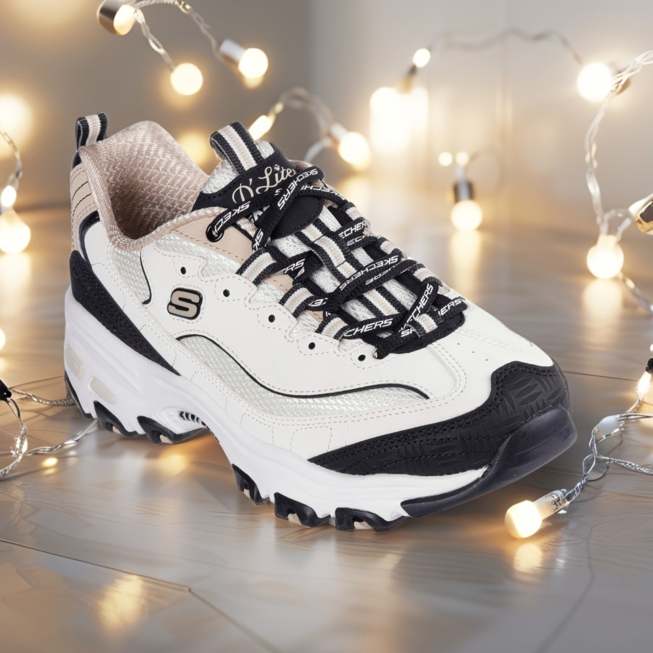 trigger point foam rollers Pantofi dama sport tip sneakers Skechers D'Lites - Retro Rewind 150536 NTBK