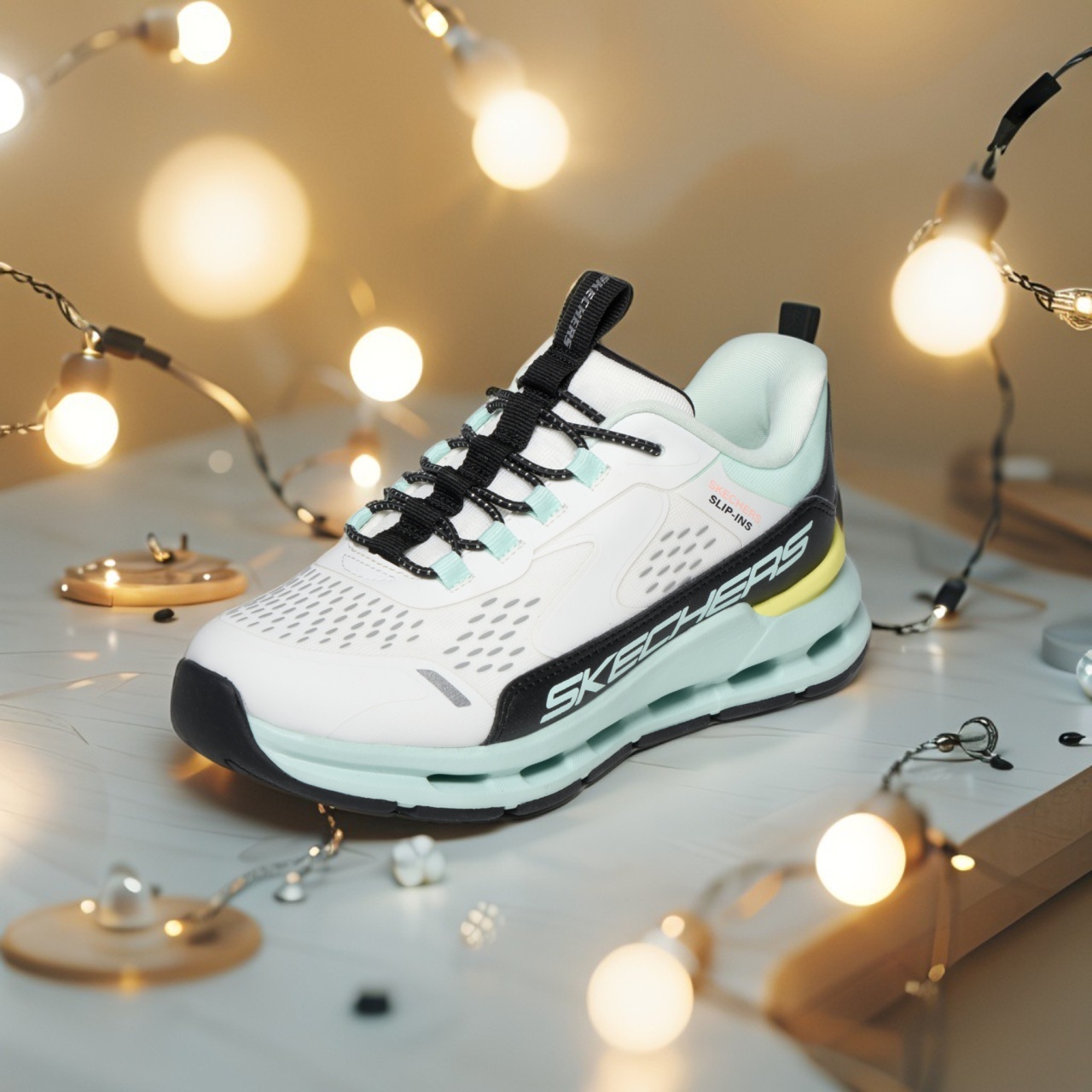 dulap textil Pantofi dama sport Skechers , GLIDE-STEP, din material textil 303654L WBTQ