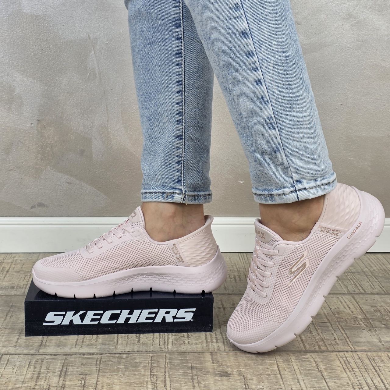bi flex osteo Pantofi dama sport Skechers SKECHERS SLIP-INS GO WALK FLEX 124836 LTPK