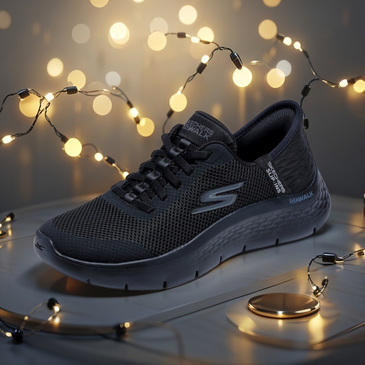 bi flex osteo Pantofi dama sport Skechers SKECHERS SLIP-INS GO WALK FLEX 124836 BBK