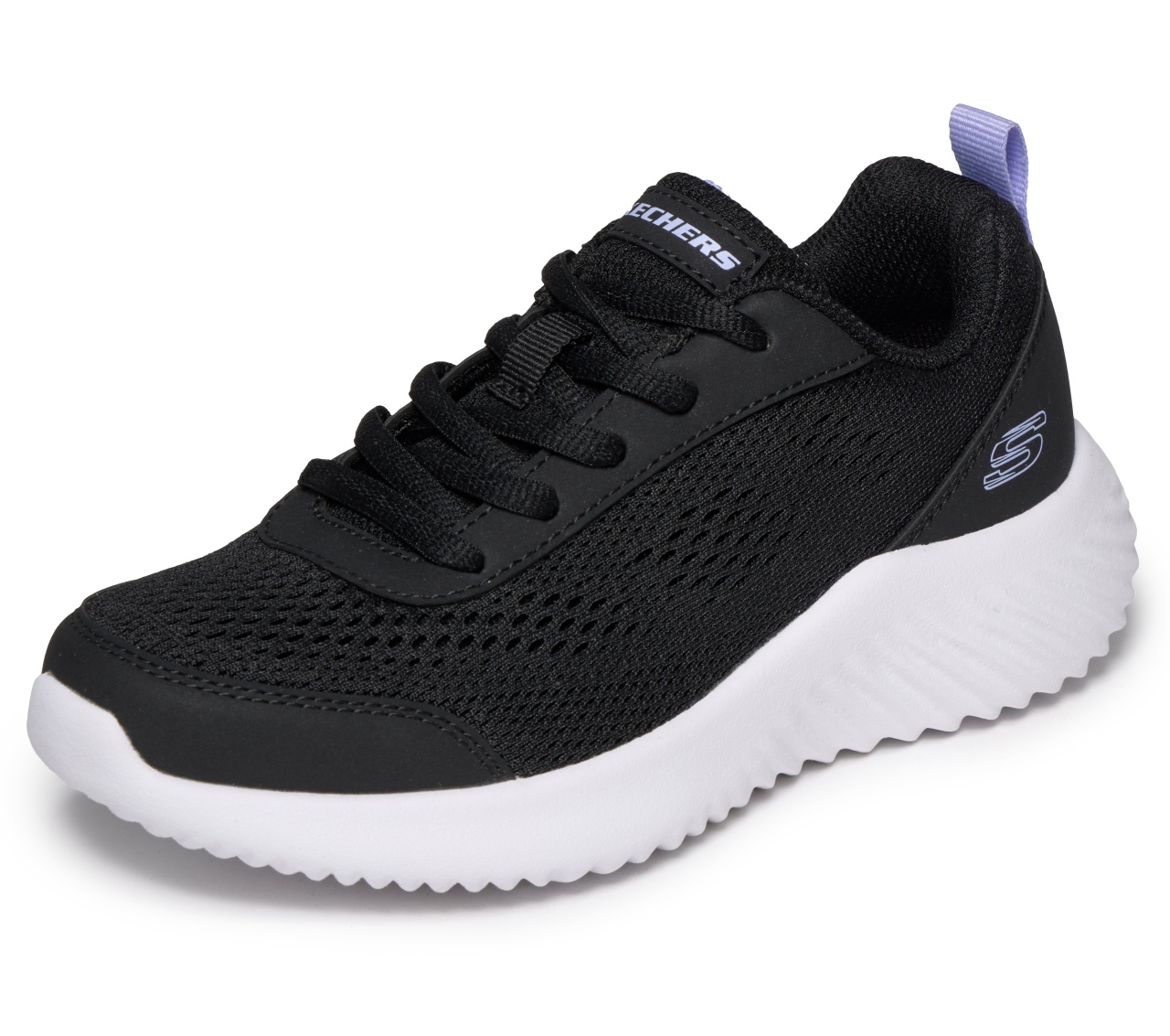 Manos Shoes Pantofi dama sport Skechers - negri, GLIDE-STEP, din material textil 303679L BLK