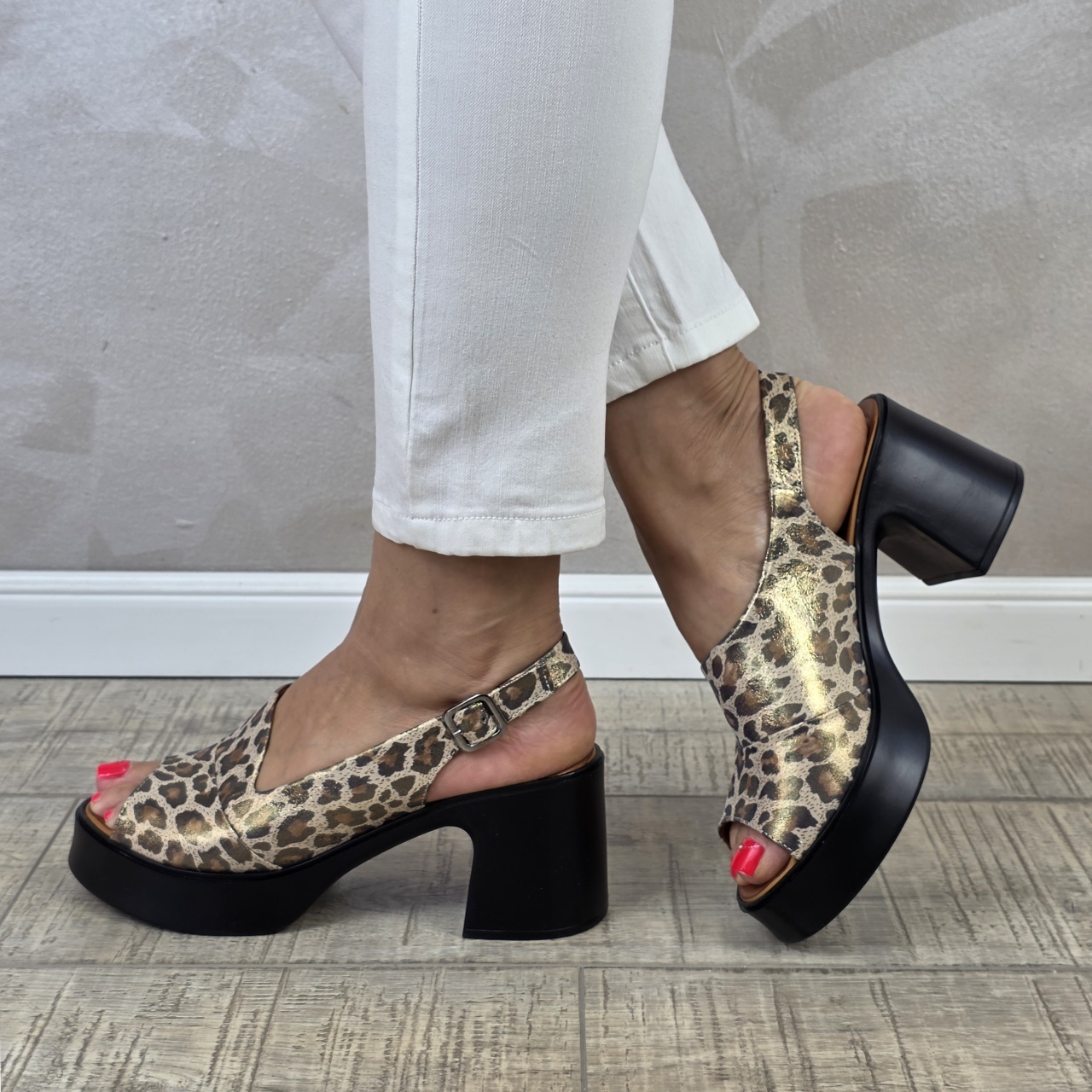 podkłady aleksander print MANOS.RO Sandale dama piele naturala SP944