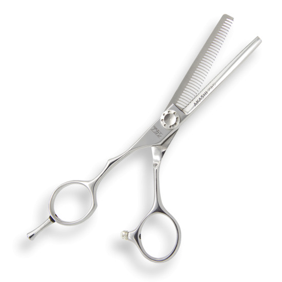 Akashi Light Cut K55 - Foarfeca de filat cu maner offset de stanga cu 35 de dinti 5.5 inch