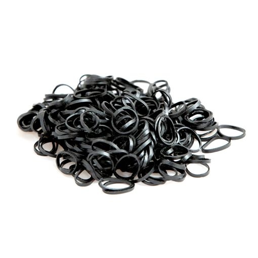 Cupio Elastice invizibile pentru par Black 300buc