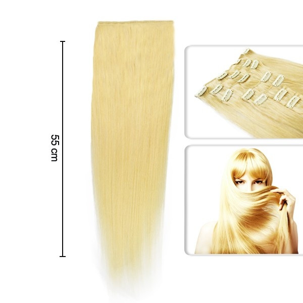 Cupio Extensii DeLuxe clip on – Blond Auriu auriu imagine noua marillys.ro