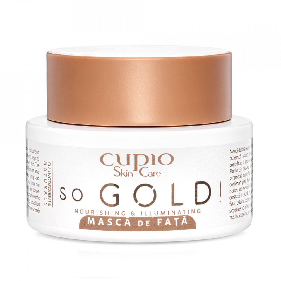 Cupio Masca de fata So Gold! 50ml 50ml imagine noua marillys.ro
