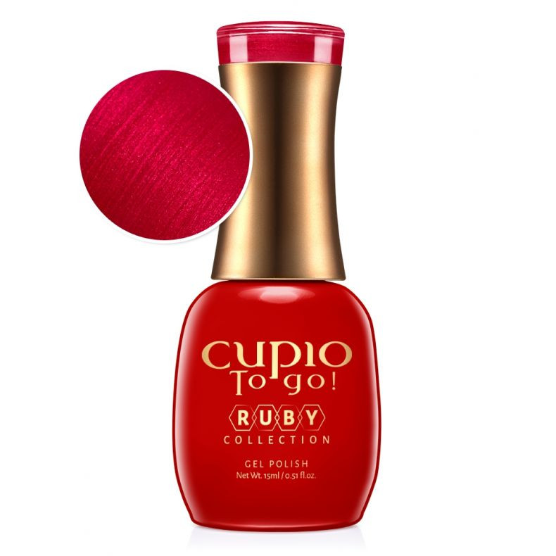 Cupio Oja semipermanenta To Go! Ruby Collection – Obsessed 15ml 15ml imagine noua marillys.ro
