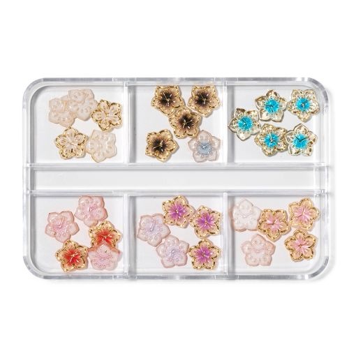 Cupio Set decor 3D pentru unghii - Flowers 30buc