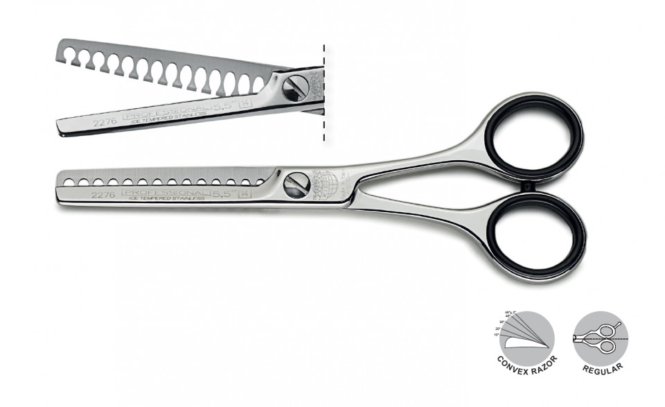 Kiepe Professional Foarfeca de filat dreapta 5.5 inci 14 dinti Mirror Series