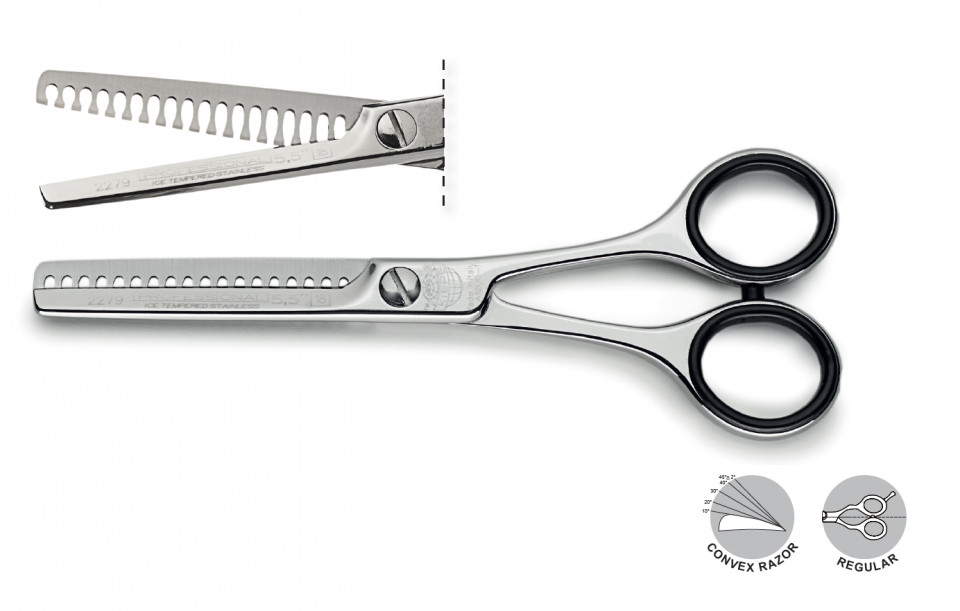 Kiepe Professional Foarfeca de filat dreapta 5.5 inci 18 dinti Mirror Series