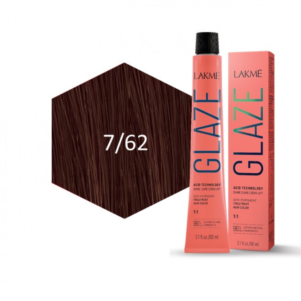Lakme Vopsea de par demipermanenta 7/62 Hazel Mauve Glaze 60ml