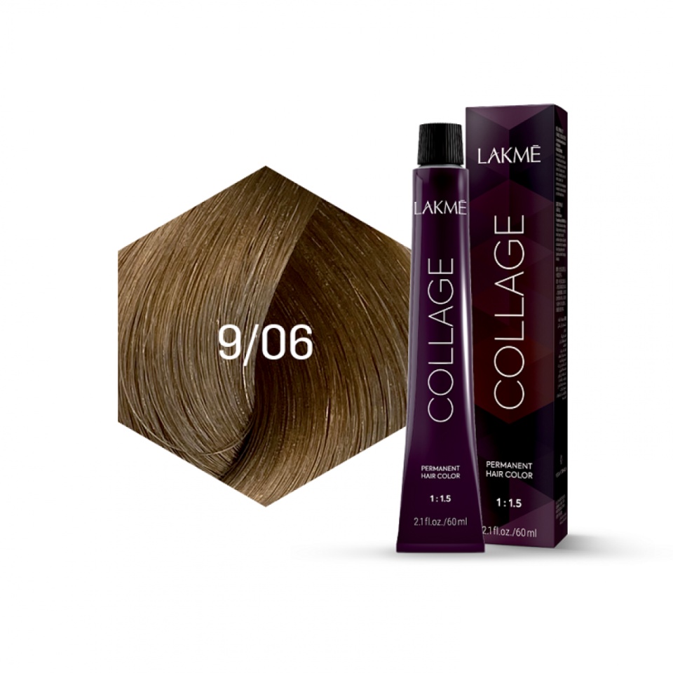 Lakme Vopsea de par permanenta 9/06 blond foarte deschis natural cald Collage 60ml