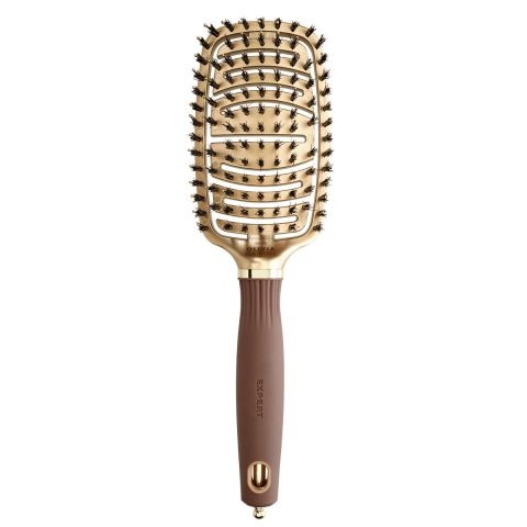 Olivia Garden Perie de par cu peri de mistret Expert Care Flex Gold&Brown