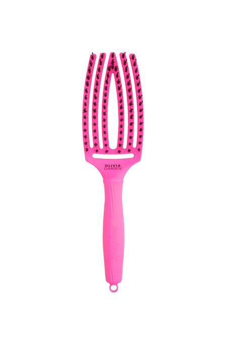 Olivia Garden Perie de par cu peri de mistret+nailon Finger Combo Neon Pink Think Pink 2023