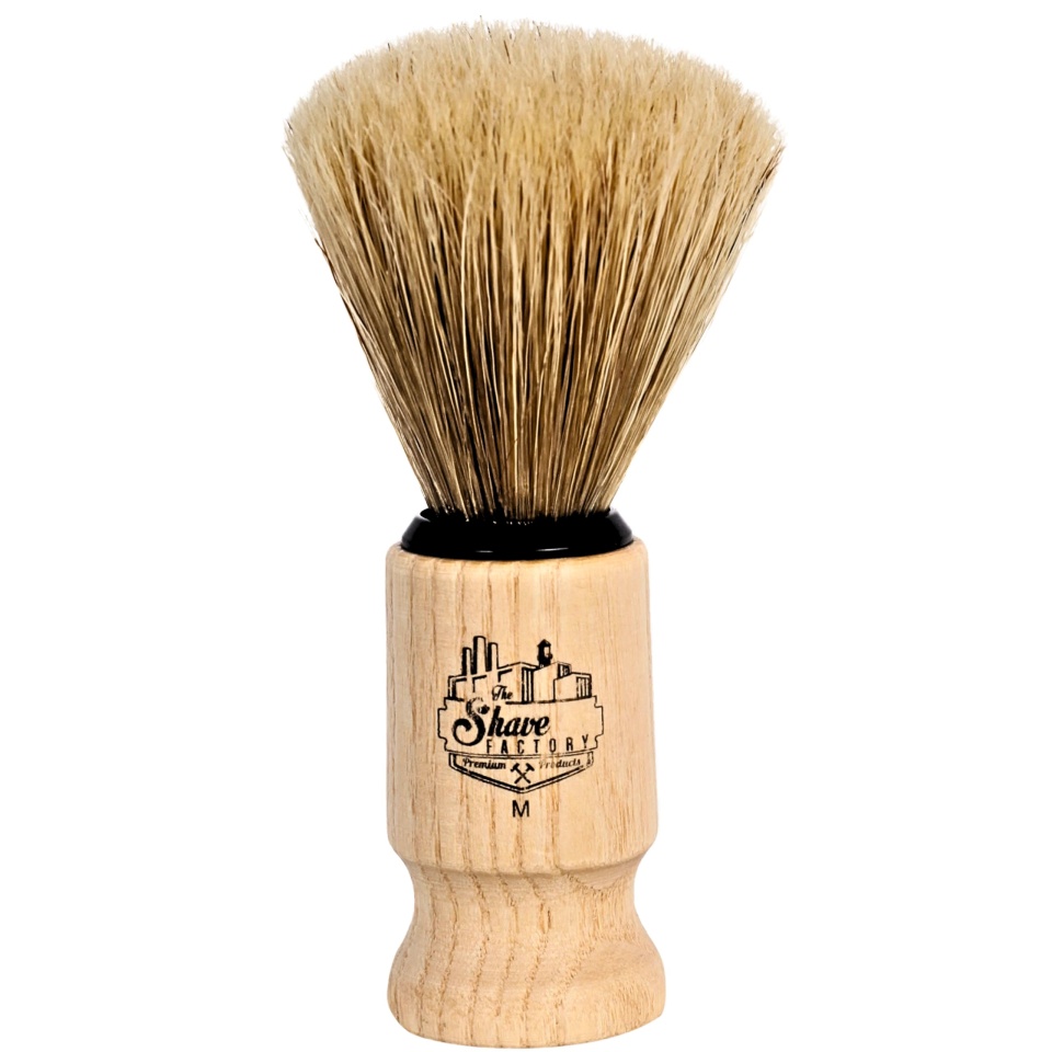 The Shave Factory Penson din lemn pentru barbierit cu peri de mistret